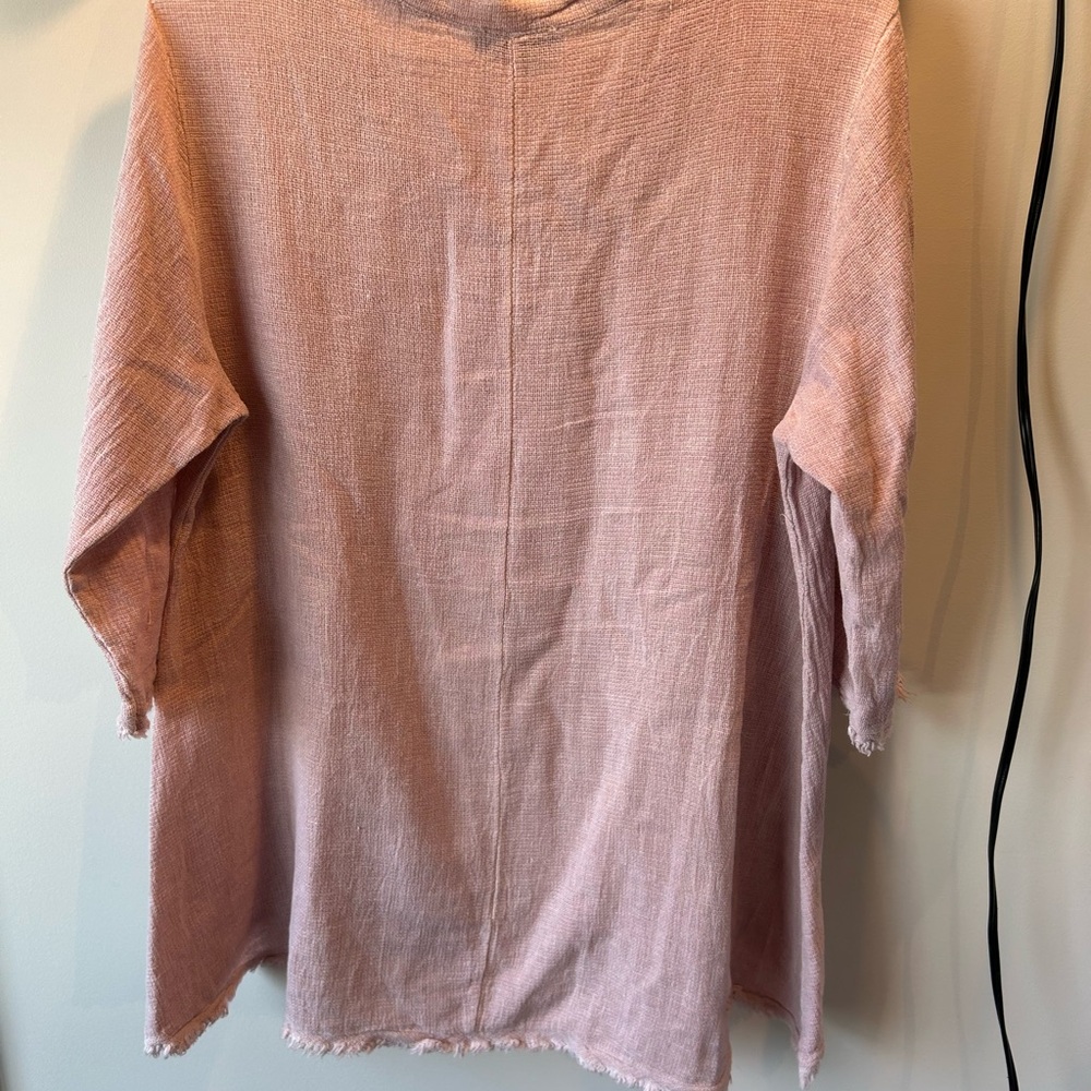 Made in italy linen cotton tunic lagenlook - Picture 5 of 6